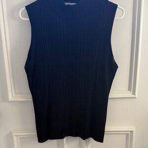 Dressbarn Black Ribbed Tank Top